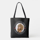 Tote Bag Photo Texte Coeur J'Aime Mon Awesome Petite Amie (Dos)