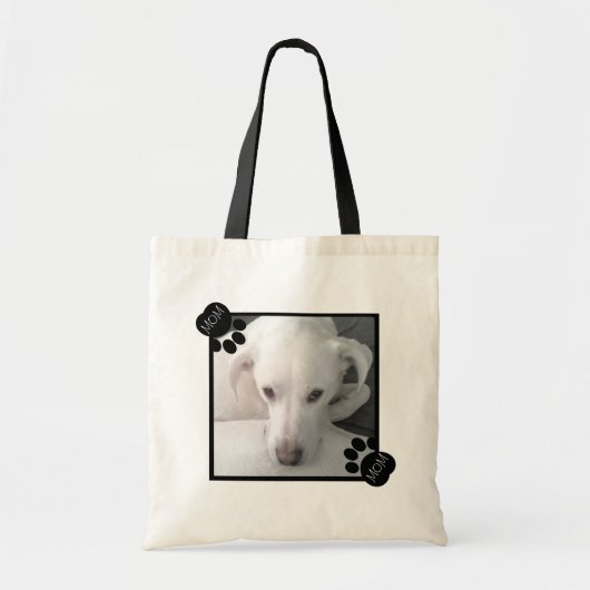 Tote Bag Photo unique Labrador Retriever Mix Dog Black (Devant)