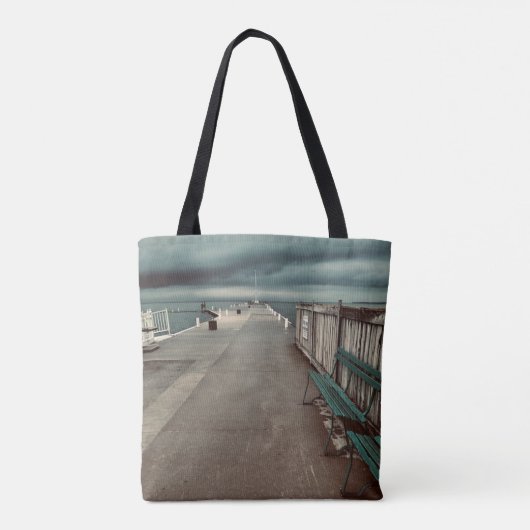 Tote Bag Photographie de Lakeside Pier (Dos)