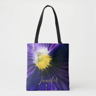 Tote Bag Photographie de macro inspirationnelle violet mode