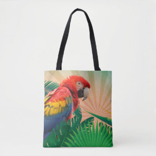 Tote Bag Photographie de perroquet tropical de Festif Impri