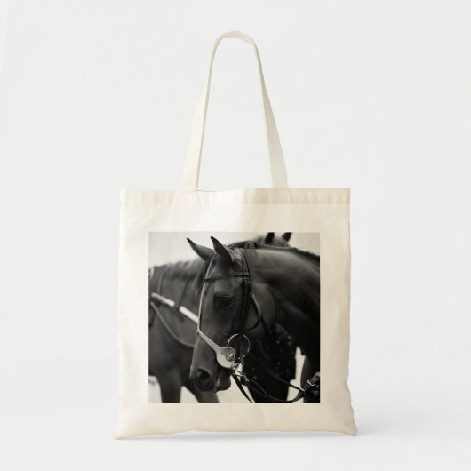 Tote Bag Photographie de profil de cheval de course (Devant)