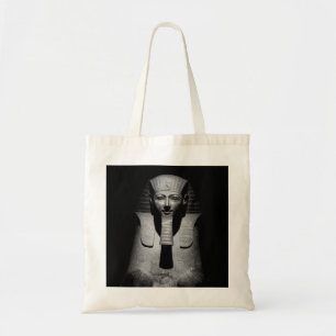 Tote Bag Photographie du roi pharaon en noir et blanc