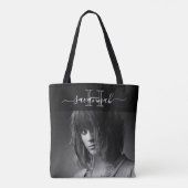 Tote Bag Photographie du script initial en noir blanc (Dos)