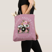 Tote Bag Photographie Entreprise Nom Floral Camera (De près)