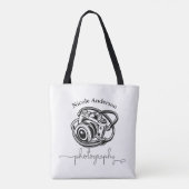 Tote Bag Photographie noir blanc Logo Graphique (Dos)