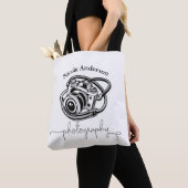 Tote Bag Photographie noir blanc Logo Graphique (De près)