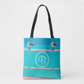 Tote Bag Photomontologie sur mesure des oiseaux de mer (Devant)
