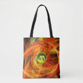 Tote Bag PHOTON CRAZY GEM MONOGRAM Jaune Orange Fractures (Devant)