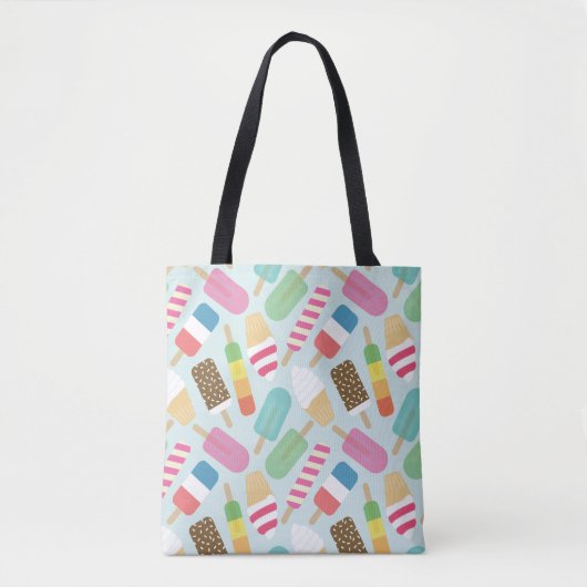Tote Bag Photos de glaces illustrées (Devant)