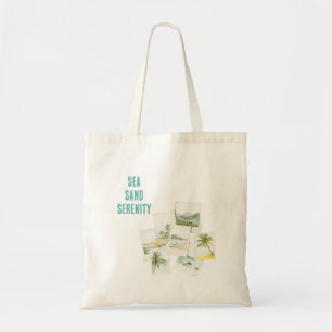 Tote Bag Photos de la plage de sérénité de sable de mer tro