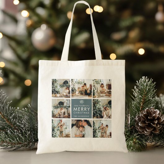 Tote Bag Photos Multi Holiday | Merry Christmas |