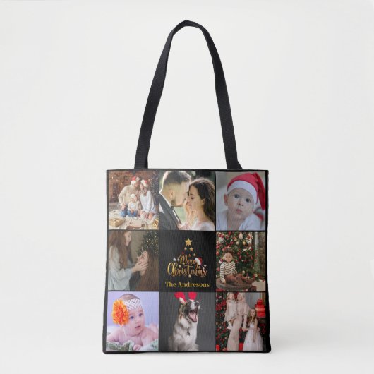 Tote Bag Photos multivacances | Joyeux Noël | Gift Fourre-t (Devant)