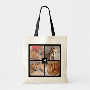Tote Bag Photos personnalisées de chiens Monogrammes Fourn