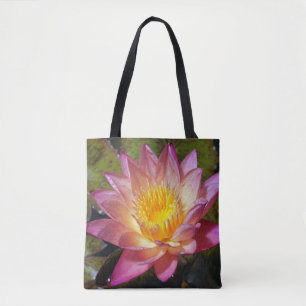 Tote Bag Photos Pink Water Lily