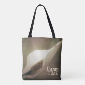 Tote Bag Phrase du temps de rêve de la Lily de paix (Dos)