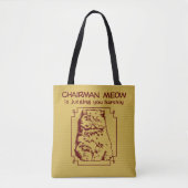 Tote Bag Phrase sarcastique de chat grumpy de cuisine chino (Devant)