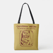 Tote Bag Phrase sarcastique de chat grumpy de cuisine chino (Dos)