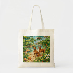 Tote Bag Phu Quoc Vietnam Cascade Tropical & Chiens
