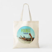 Tote Bag Phuket Thaïlande Tropical Beach Vintage (Dos)