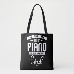 Tote Bag Pianiste chrétien Musique religieuse Lord Piano P
