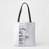 Tote Bag Piano music (Devant)