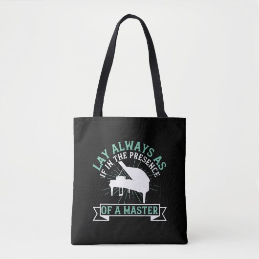 Tote Bag Piano - Si En Présence D'Un Maître (Devant)