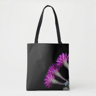 Tote Bag Piazza cactus rose fleurit de tout autour