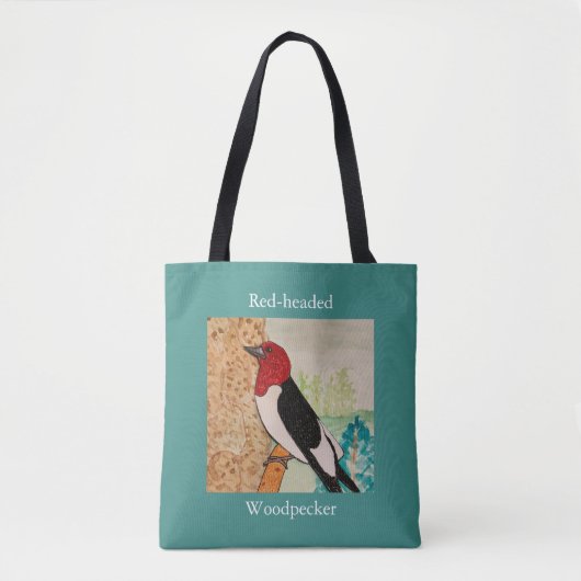 Tote Bag Pic à tête rouge (Devant)