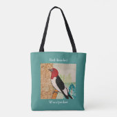 Tote Bag Pic à tête rouge (Dos)