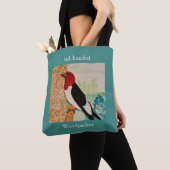 Tote Bag Pic à tête rouge (De près)