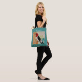 Tote Bag Pic à tête rouge (Sur le modèle)