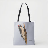 Tote Bag Pic Downy mou sur arbre aux fruits (Devant)