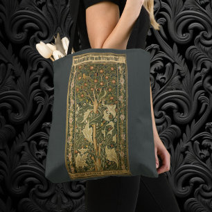 Tote Bag Pic-vert par William Morris, Art Textile Vintage