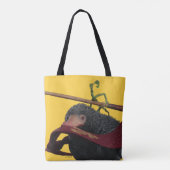 Tote Bag Pickett & Teddy avec baguette et Cravate (Dos)