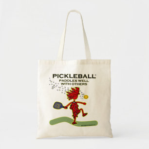 Tote Bag Pickleball barbote bien avec d'autres