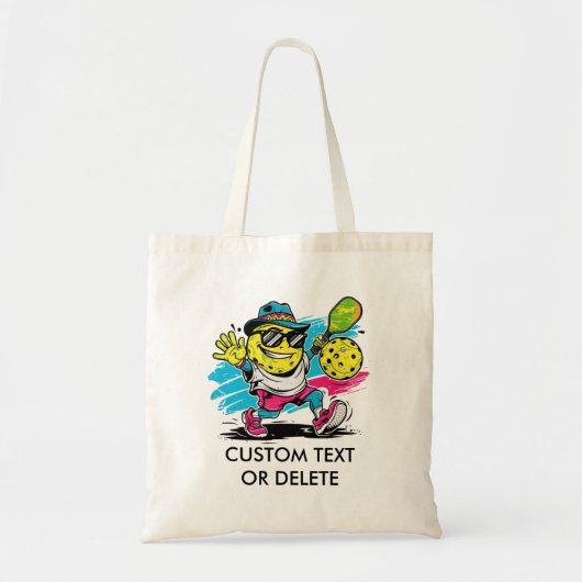 Tote Bag pickleball drôle (Devant)
