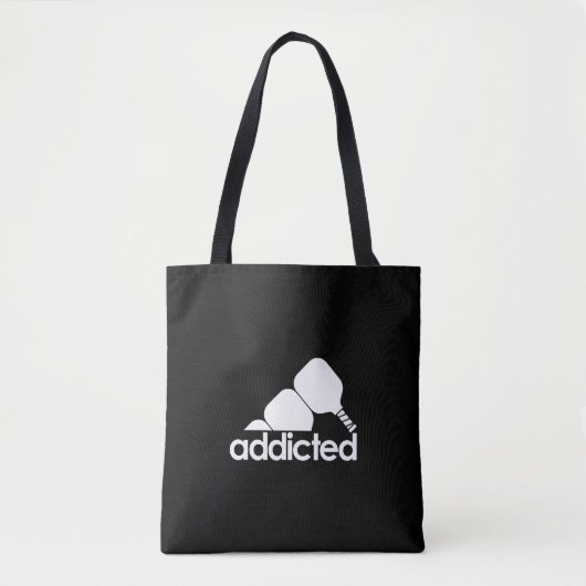Tote Bag Pickleball drôle - Accro au Pickleball (Devant)