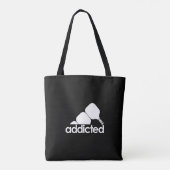 Tote Bag Pickleball drôle - Accro au Pickleball (Dos)