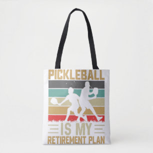Tote Bag Pickleball est mon plan de retraite drôle Pickleba