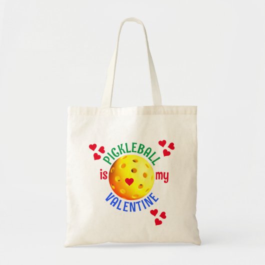 Tote Bag PICKLEBALL Est Mon Valentin (Devant)