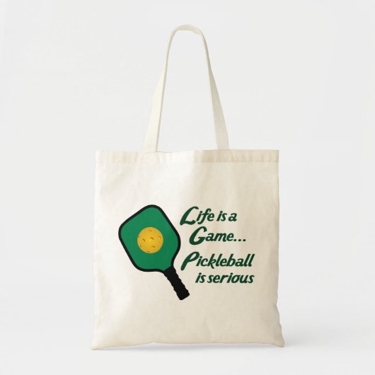 Tote Bag Pickleball est sérieux (Devant)