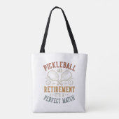 Tote Bag Pickleball et retraite C'est une correspondance pa (Dos)