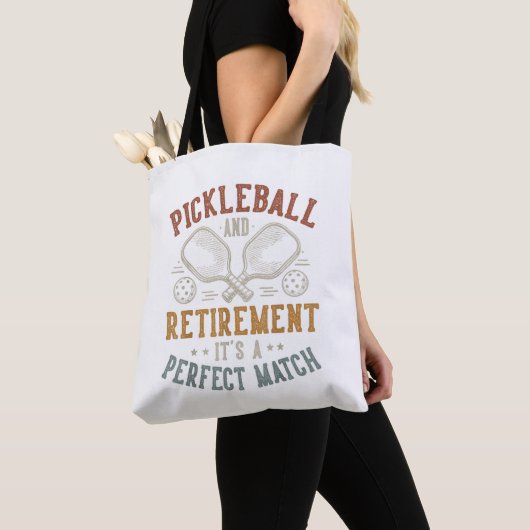 Tote Bag Pickleball et retraite C'est une correspondance pa (De près)