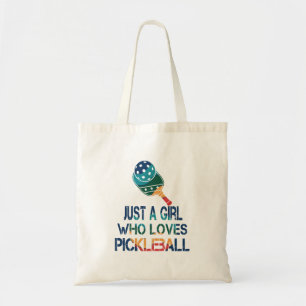 Tote Bag Pickleball femmes arc-en-ciel