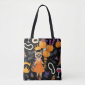 Tote Bag Pickleball Halloween (Devant)