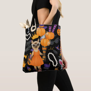 Tote Bag Pickleball Halloween