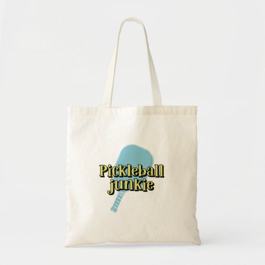 Tote Bag Pickleball Junkie Pickleball Paddle (Devant)