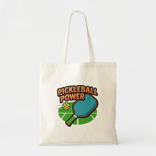 Tote Bag Pickleball Power Tote | Funny Sports Bag for Playe (Devant)