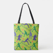 Tote Bag 💚 🎾 Pickleball Queen - texte personnalisé (Dos)